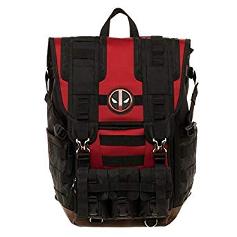 Bioworld Marvel Deadpool Tactical Roll Top Backpack