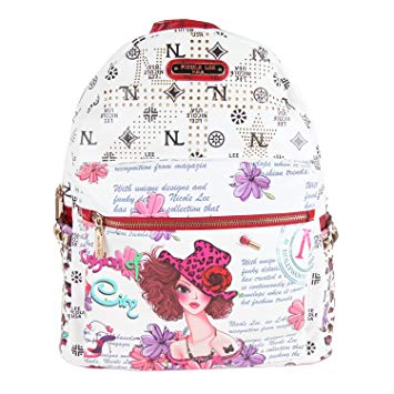 Nicole Lee 20 Inch Backpack, Sunny White, One Size