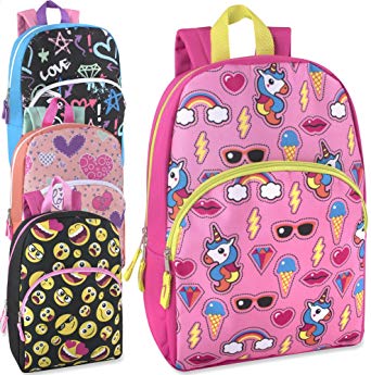 Girls Character Backpacks - 15 Inch Case Pack24