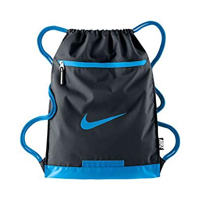 New Nike Team Training Gymsack DS Bag Medium Black/Blue Hero/Blue Hero