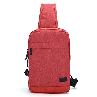 TINYAT Sling Bag Chest Pack Casual Crossbody Travel Shoulder Bag for Women Men