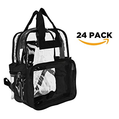 Clear Backpacks (Wholesale Lot of 24 PCS)