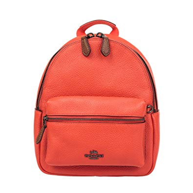 Coach Mini Charlie Pebble Leather Backpack