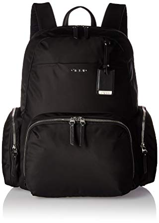 Tumi Women's Voyageur Calais Backpack, Black with Silver, One Size