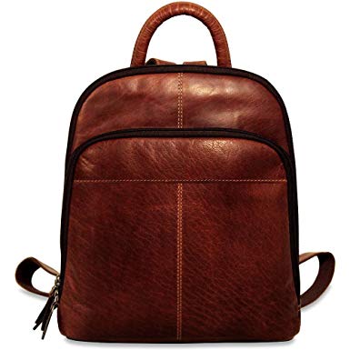 Jack Georges Voyager Collection Small Backpack 7835 (BROWN)