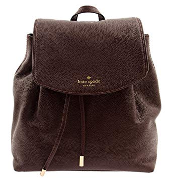 Kate Spade Mulberry Street Small Breezy Leather Backpack Bag in Mahogany