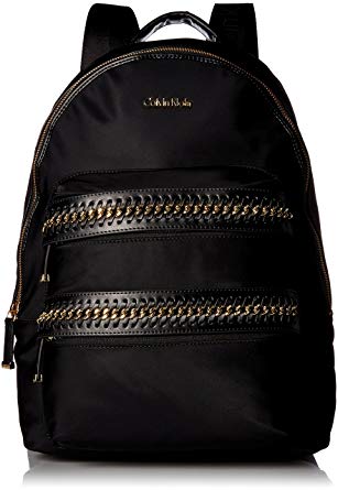 Calvin Klein Florence Nylon Woven Chain Pocket Backpack