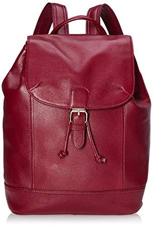 Zenith Leather Backpack - Raspberry